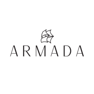 Armada logo with small ship sales icon above letters