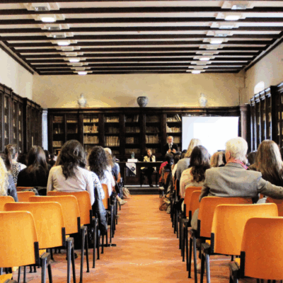 Training room with people