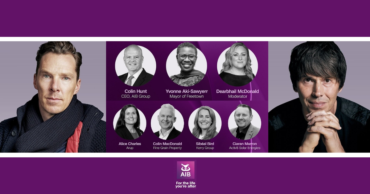 Images of profile pictures of speakers at a conference